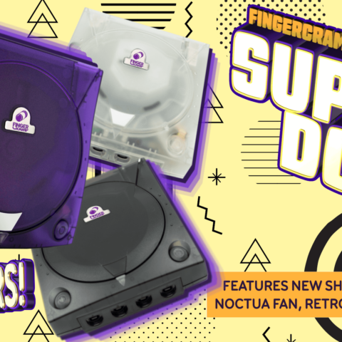 SUPER DC  –  Custom Dreamcast Featuring DCDIGITAL / Retro GEM , DreamPSU, Noctua FAN, Region Free