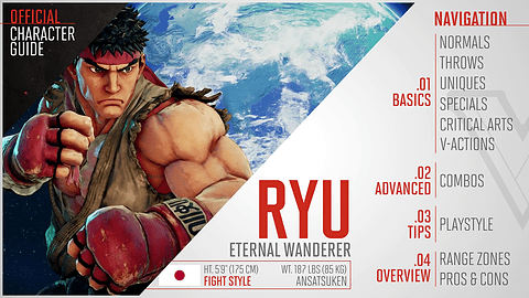 Street Fighter V Official Character Guides