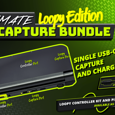 FINGERCRAMP NEW 3DS XL Capture Bundle LOOPY EDITION – LOOPY CAPTURE KIT + LOOPY CONTROLLER BOARD + PI HDMI + ALL 4 ONE Shiny Capture